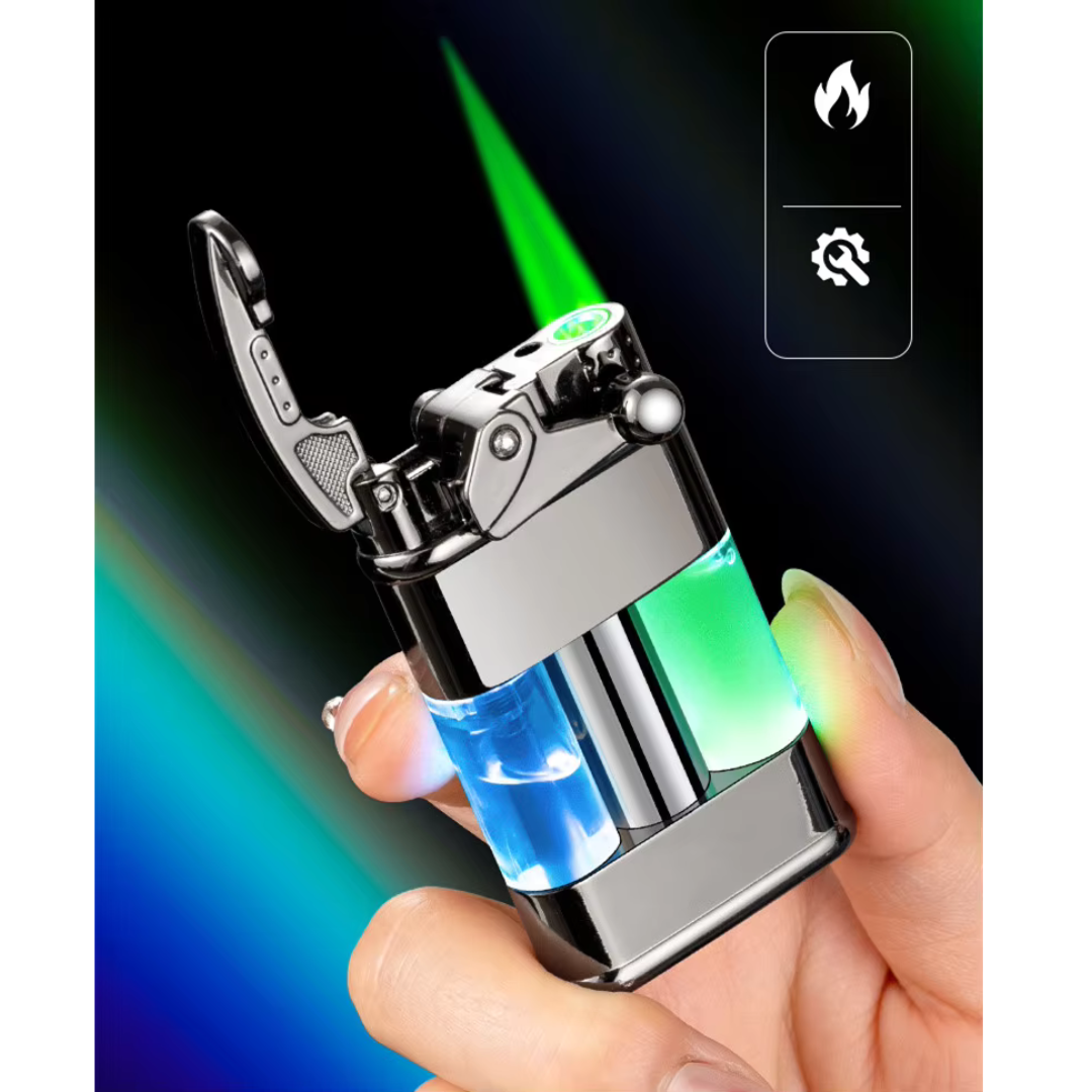 green flame jet lighter