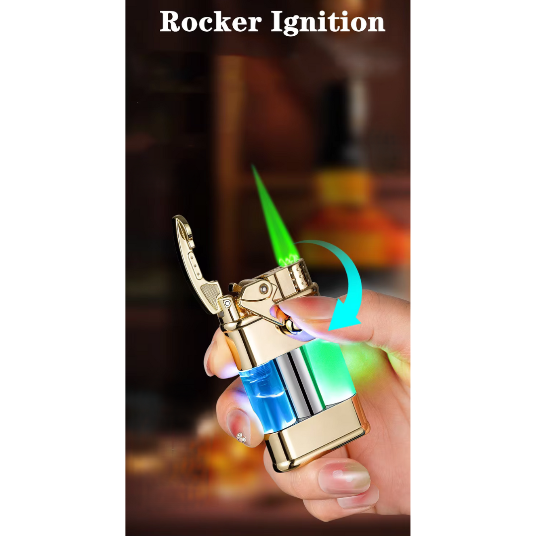 green flame jet lighter