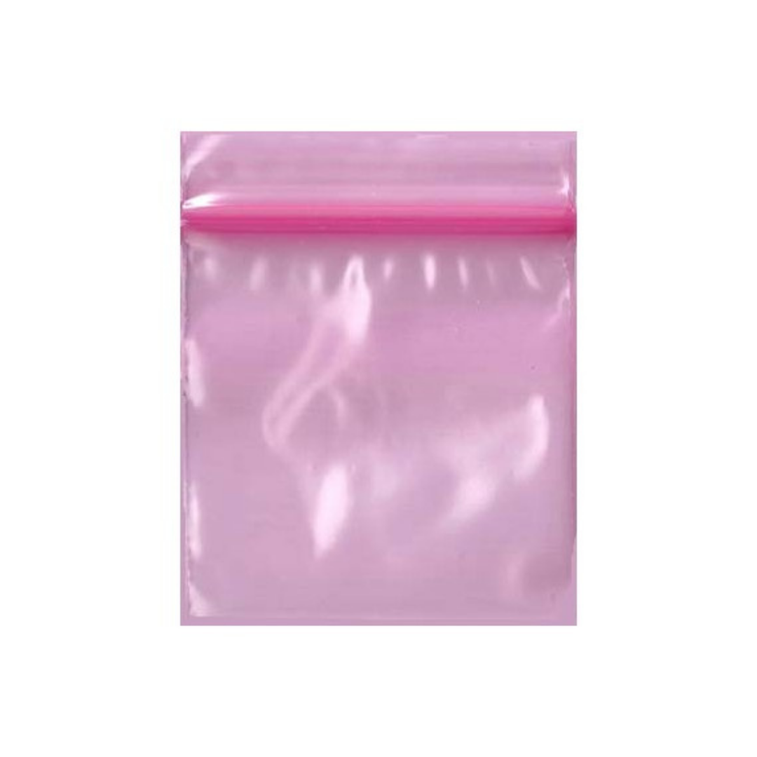 Original Apple Mini Ziplock Bags – Pink Bag (38mm x 38mm) x100