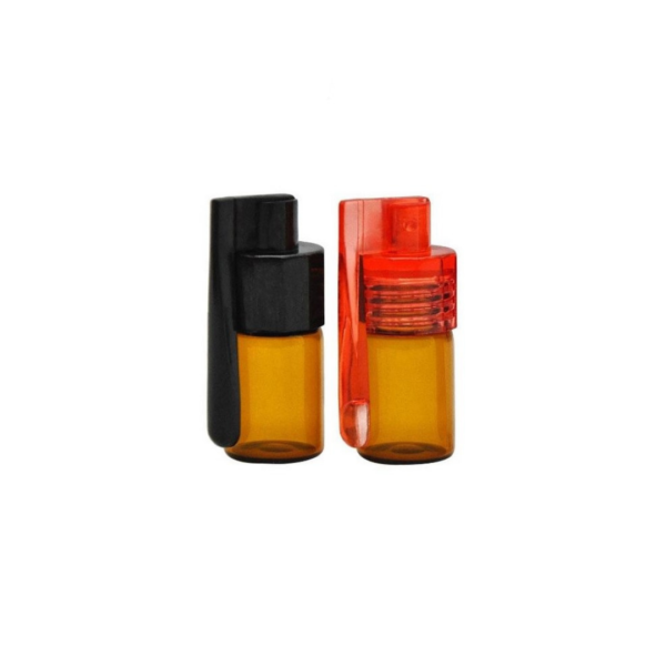 Small Glass Vial Snuff with Spoon Cap
