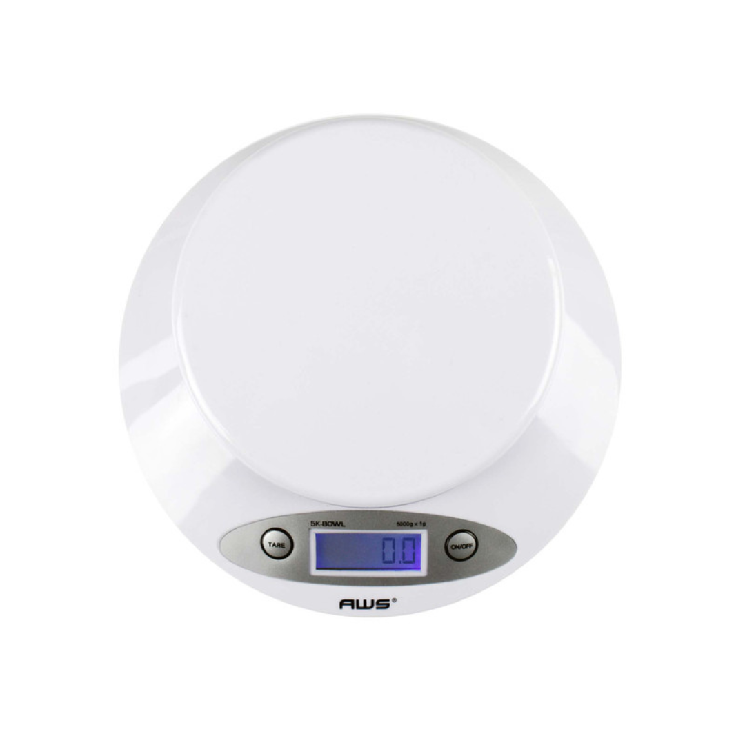 AWS Large Table Digital Scale Bowl Tray – 5000g/1g