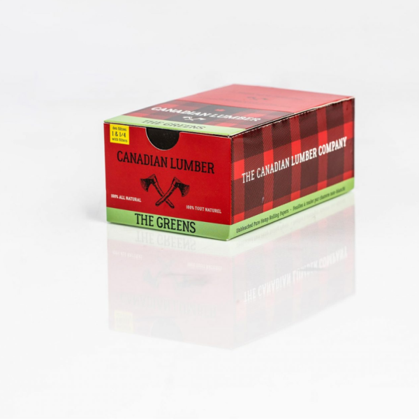 Canadian Lumber 1 ¼ Rolling Paper w/Tips – The Greens