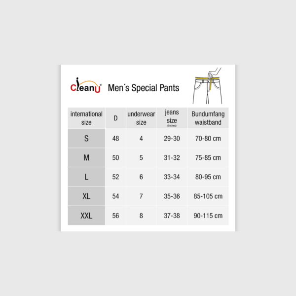 Clean U – Special Pants for Men – Fruit of the Loom (Top of the Range) - Image 3
