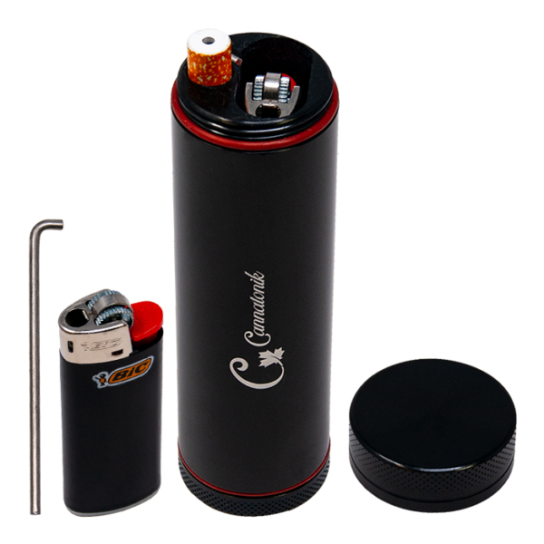 Cannatonik 3 In 1 Grinder Dugout Stash - Black