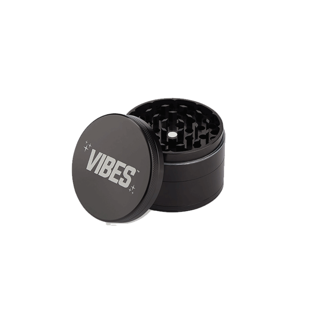 Vibes X Aerospaced 4 Piece Grinder – Black