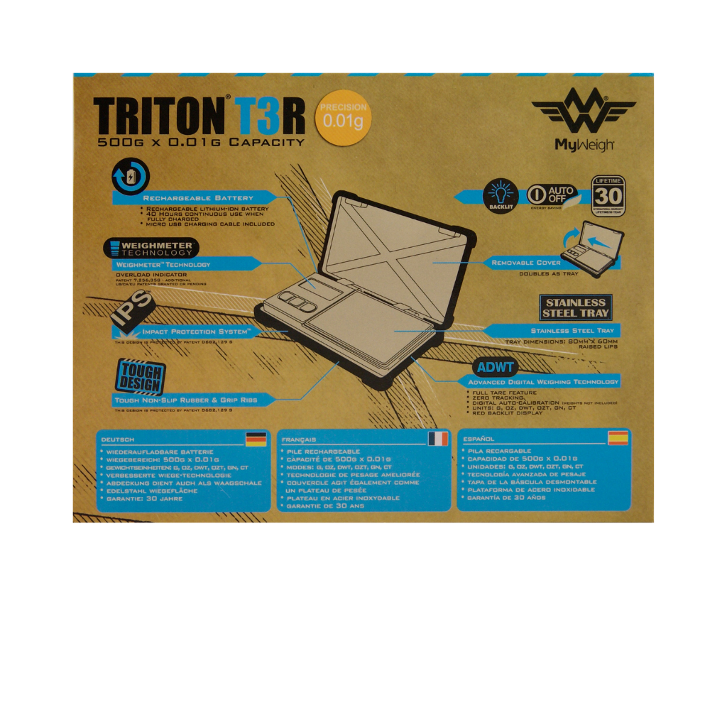 My Weigh Triton T3R Digital Pocket Weight Scale: (0.01)