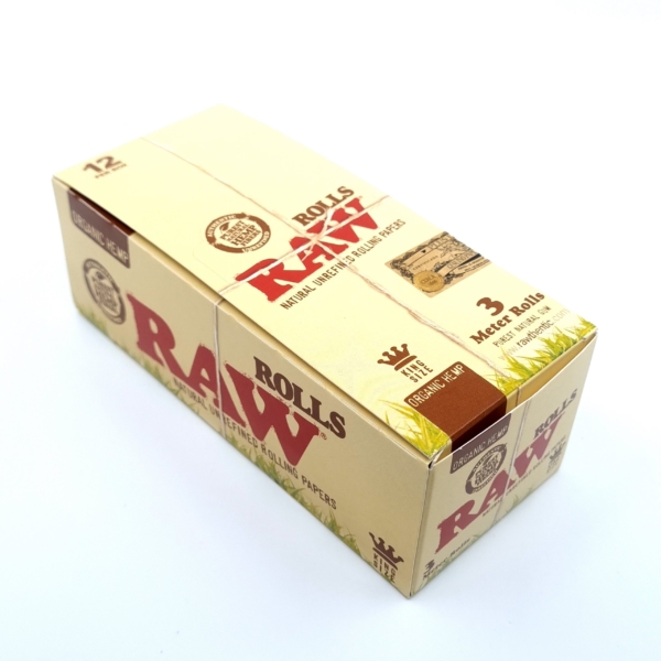 RAW Organic Hemp King Size Rolls – 3 Meter Roll