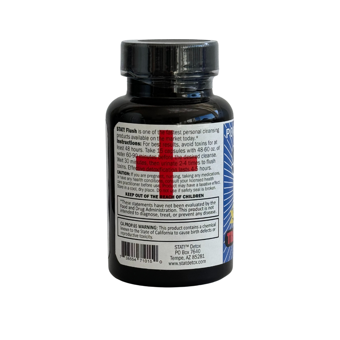 Stat! Flush Power Cleanse Capsules – Triple Strength