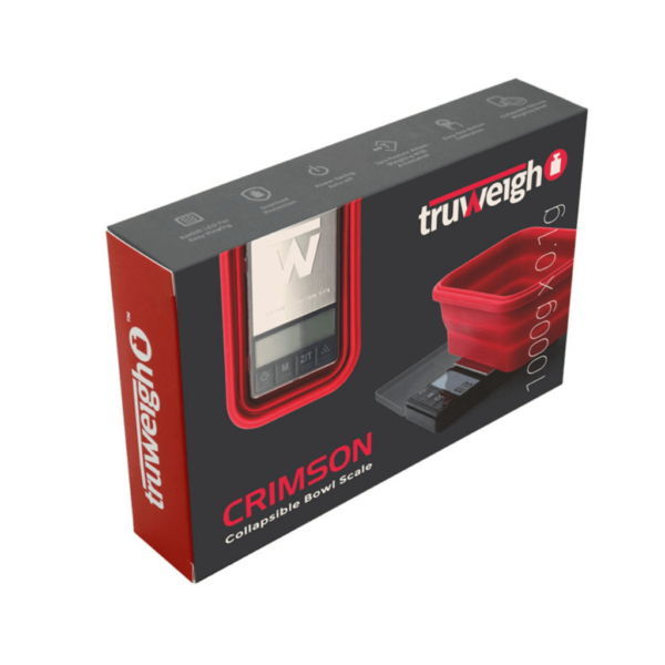Truweigh Crimson Collapsible Bowl Scale - 1000g (0.1g)