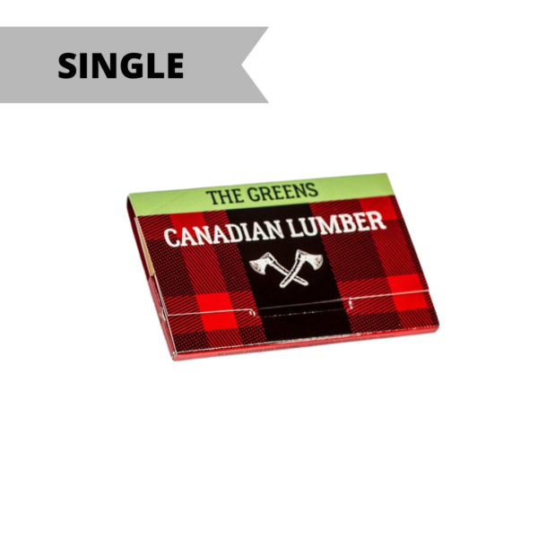 Canadian Lumber 1 ¼ Rolling Paper w/Tips – The Greens