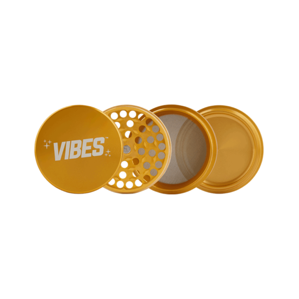 Vibes X Aerospaced 4 Piece Grinder – Black
