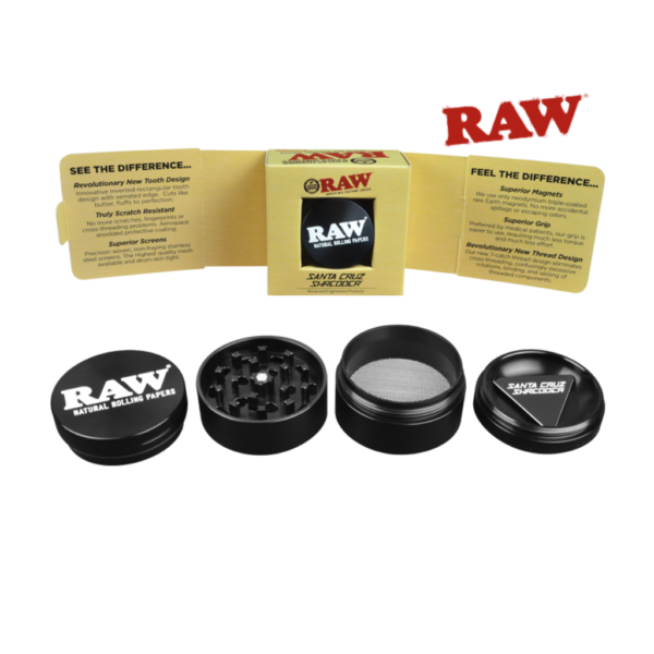 RAW X Santa Cruz Shredder Limited Edition Medium 4 Piece Grinder