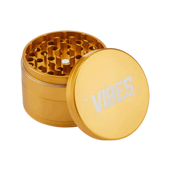 Vibes X Aerospaced 4 Piece Grinder – Black