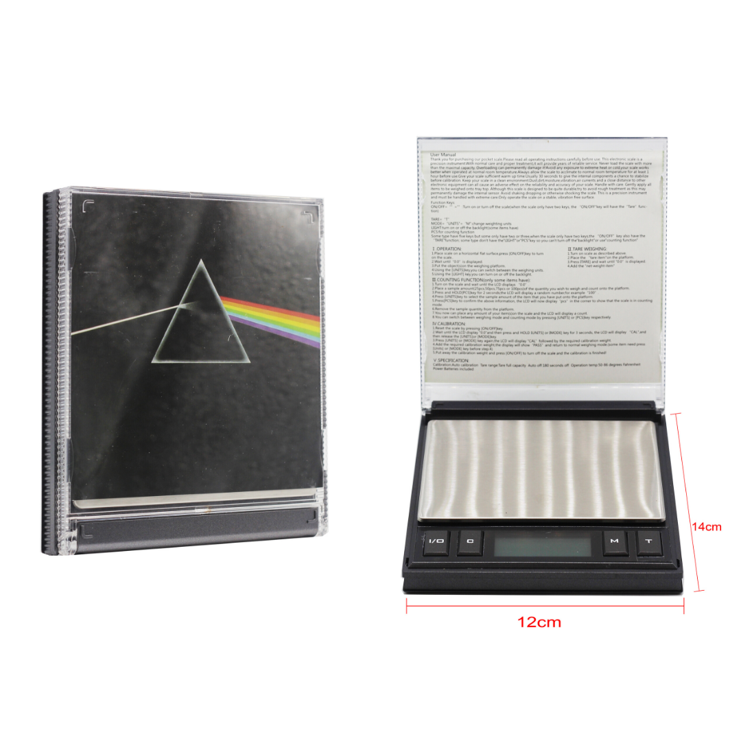 Digital Weight Scale - Pink Floyd CD (0.01g/200g)- WD169D