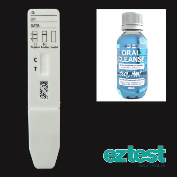 COC Single Saliva Test + 100ml Oral Cleanse Mouthwash