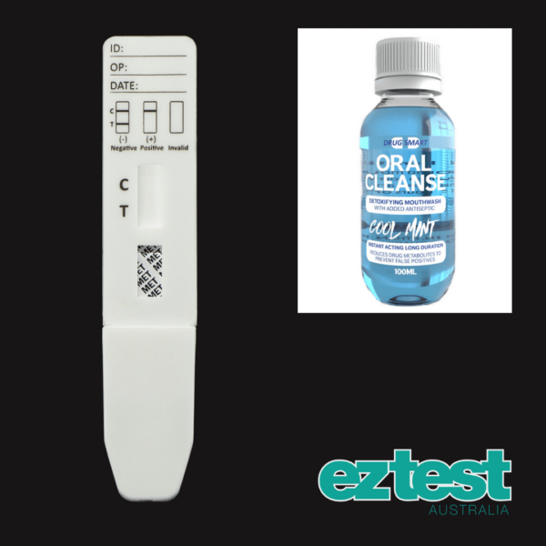 MET Single Saliva Test + 100ml Oral Cleanse Mouthwash