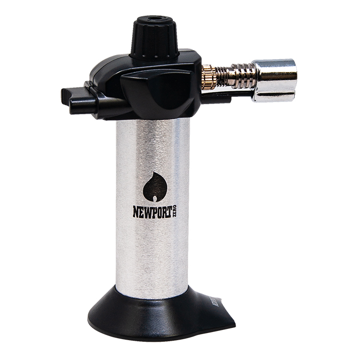 Newport Zero 5.5" Mini Butane Torch - Silver Ying Yang
