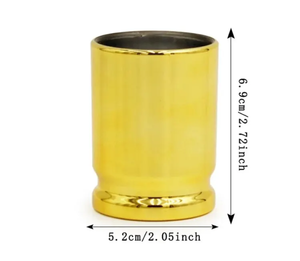 12 Gauge Shot Glasses - Gold - Image 3
