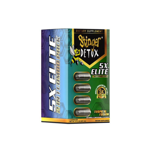 Stinger 5X Elite Extra Strength Detox 2 in 1 Combo Pack