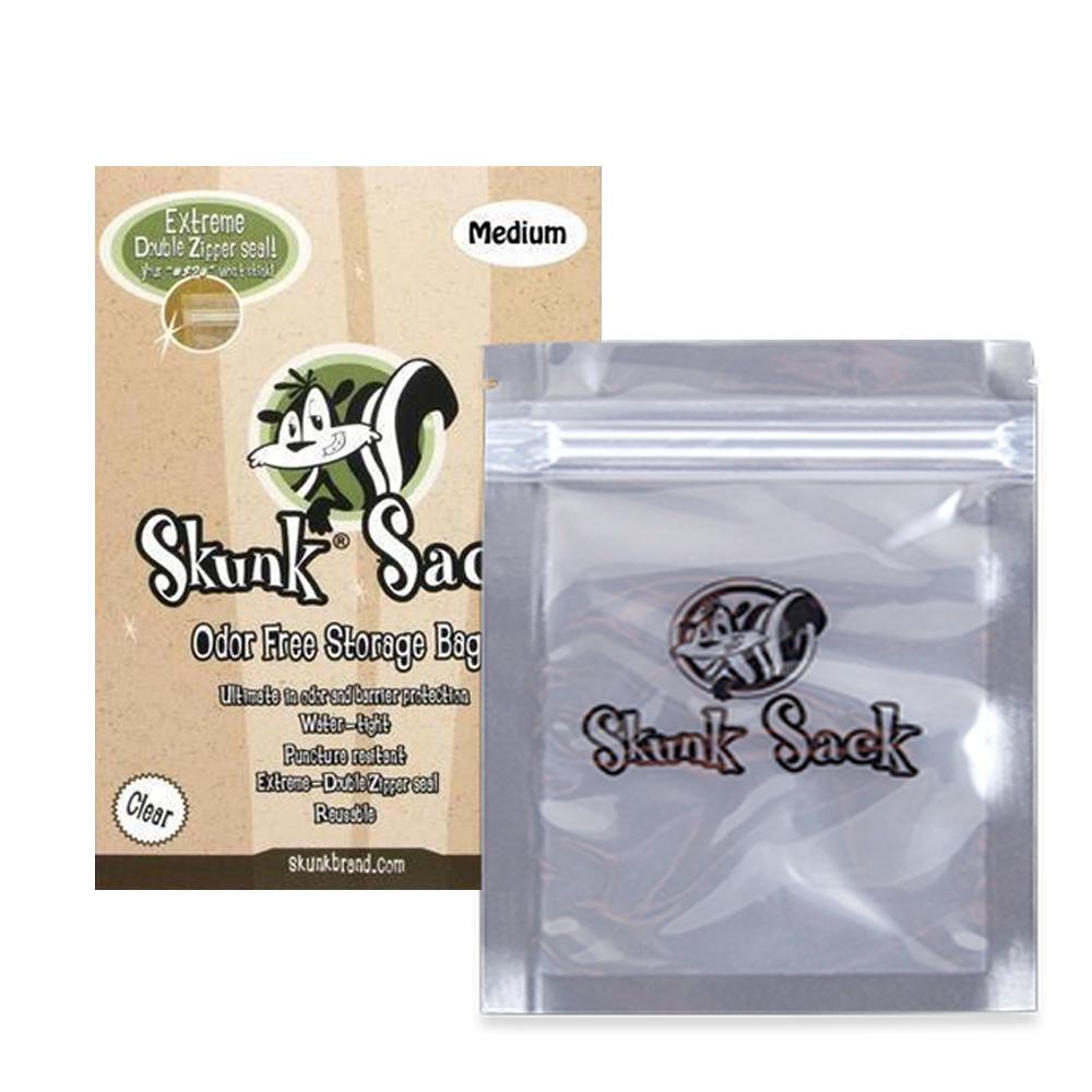 Skunk Sack Smell Proof Bag – Medium – Clear – 12 Sacks
