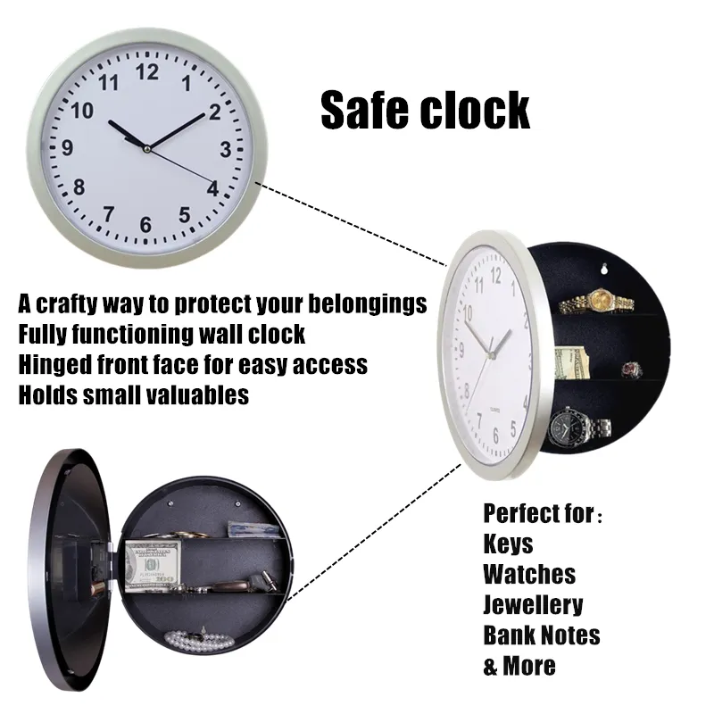 Diversion Stash Safe Clock