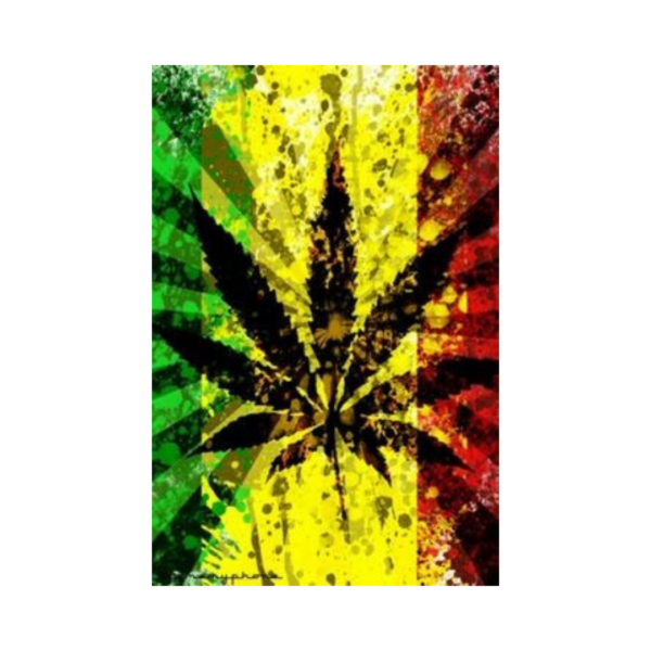Rasta Leaf Flag