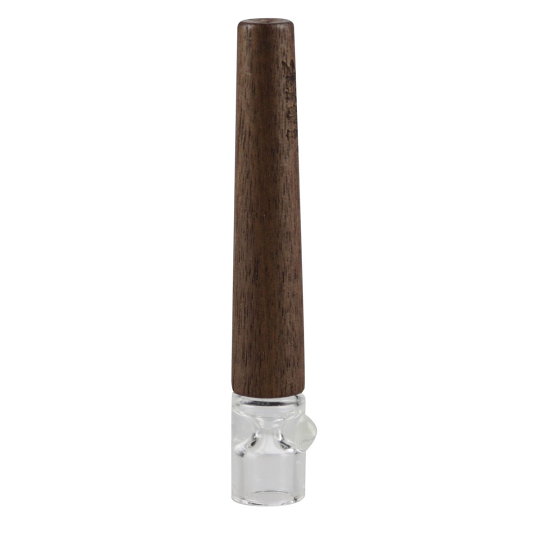 RYOT 12mm Large Wood Taster with Glass Tip - 3"/7.6cm – Walnut
