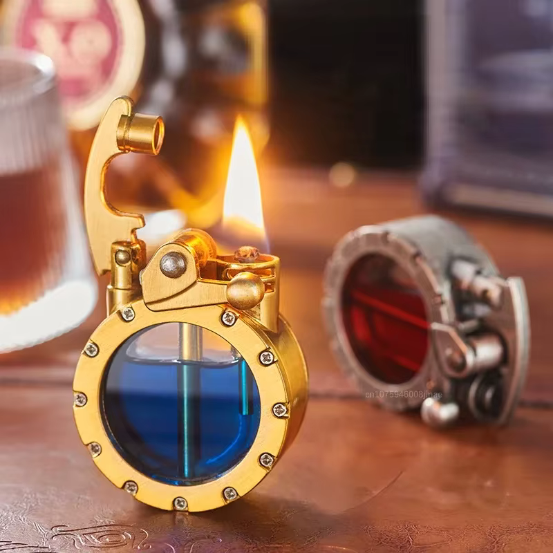 Retro Transparent Kerosene Burner Lighter