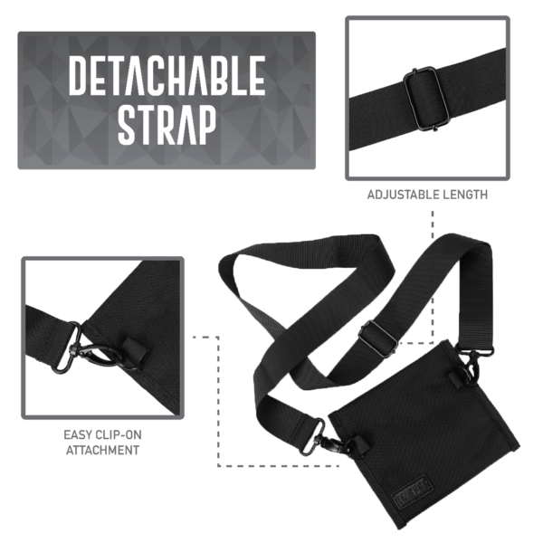 DL Bags – Smell Proof Carbon Lined Lockable Black Pouch