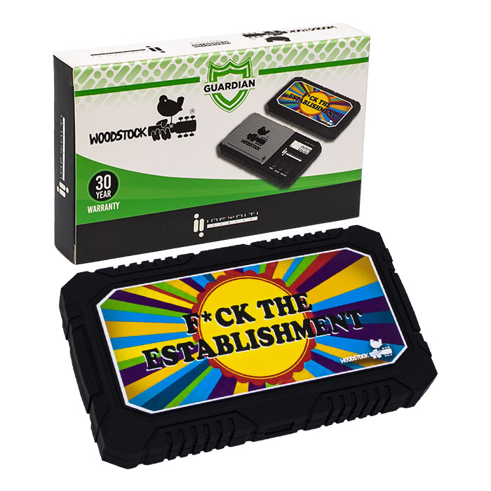 Infyniti Black Woodstock Guardian Digital Pocket Scale - 100g (0.01g)