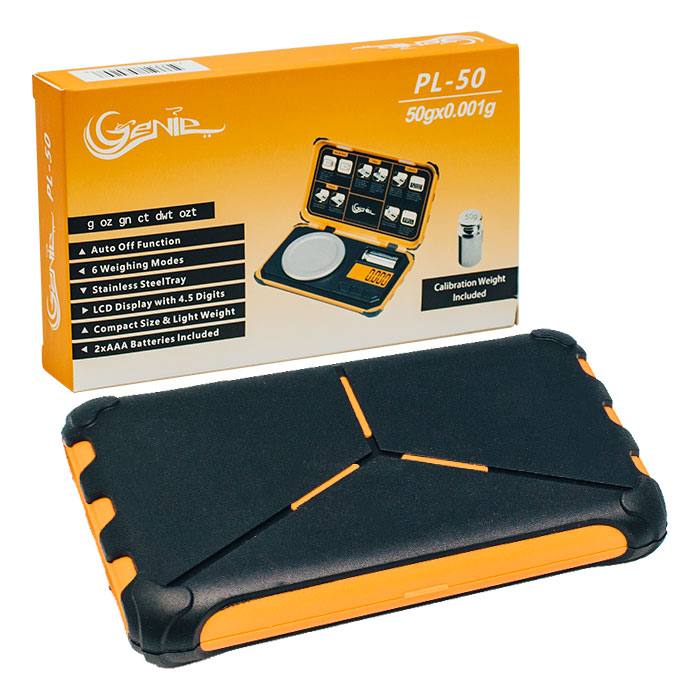 Genie 50g Hard Case Triple Digit Scale (0.001g)