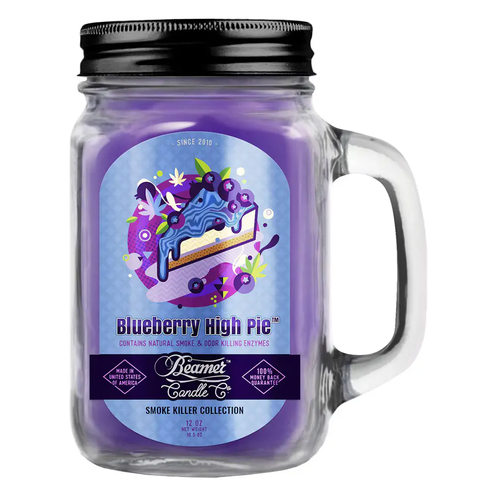 Beamer Candle Co. Mason Jar Candle - Blueberry High Pie