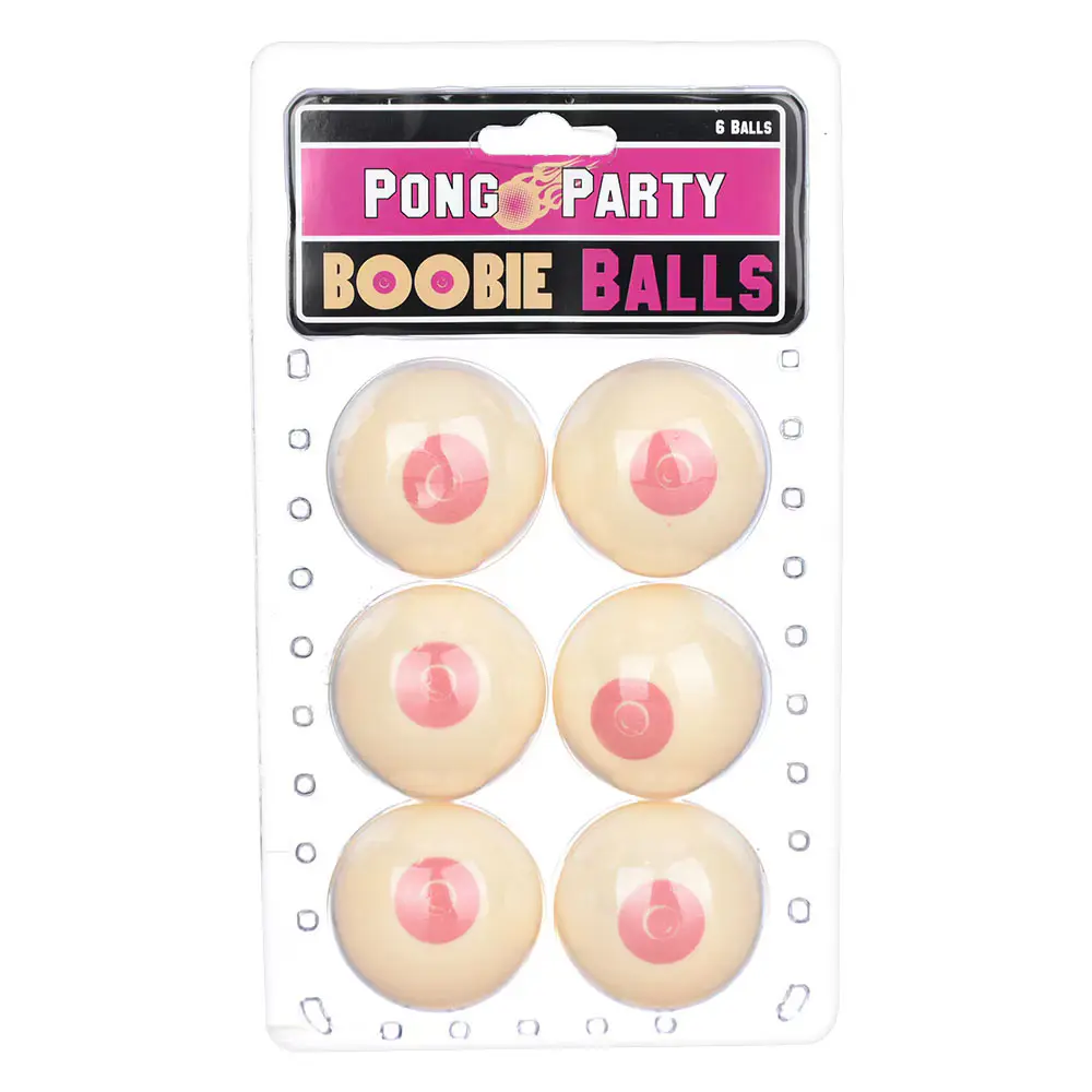 Boob Beer Pong Balls - 6pc Pack
