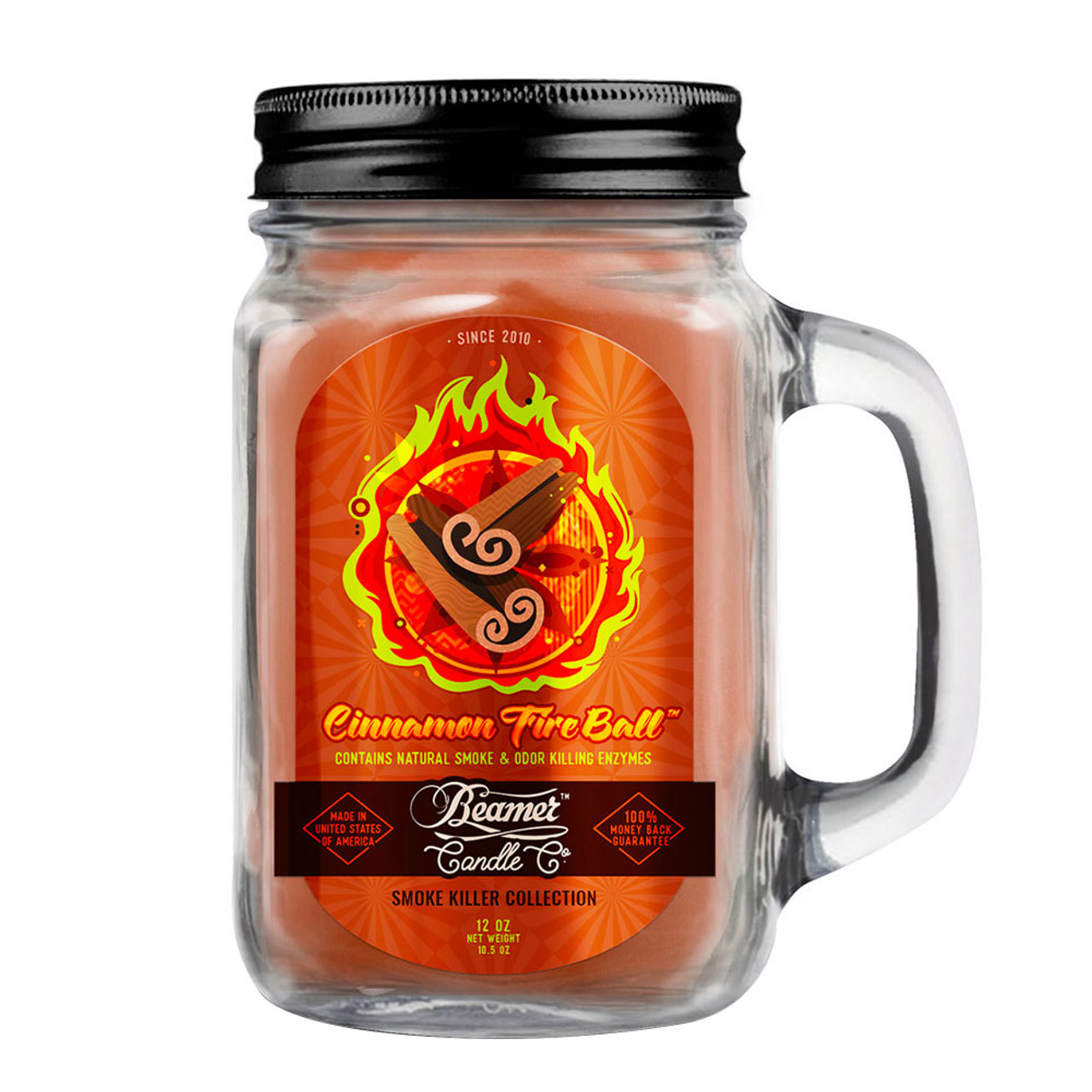Beamer Candle Co. Mason Jar Candle - Cinnamon Fire Ball