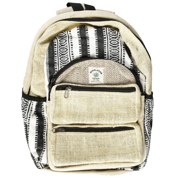 ThreadHeads Himalayan Hemp Black & White Backpack