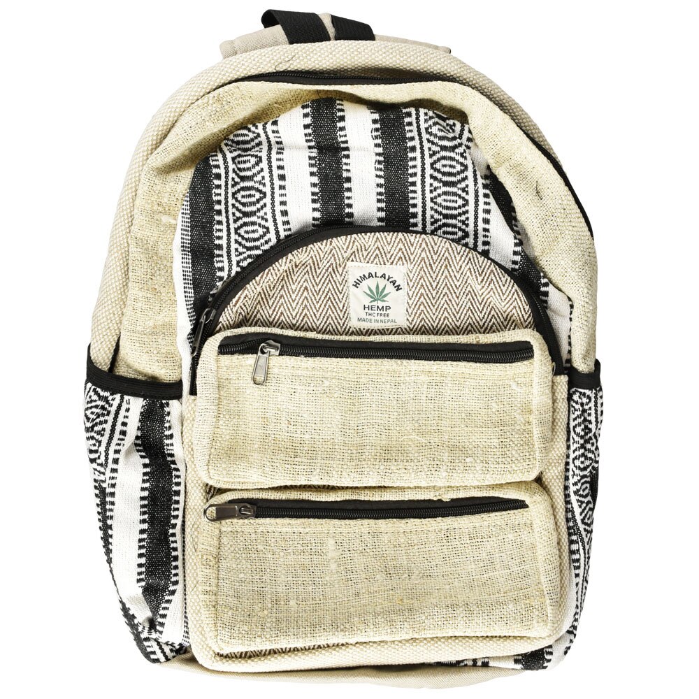 ThreadHeads Himalayan Hemp Black & White Backpack