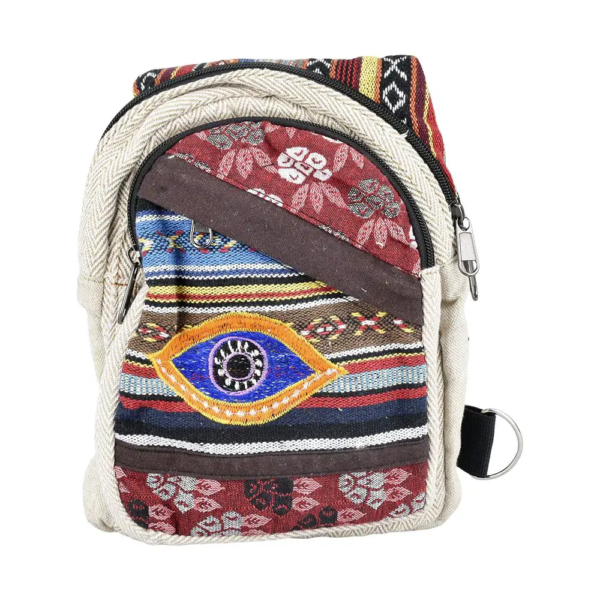 Threadheads Evil Eye Patchwork Sling Bag