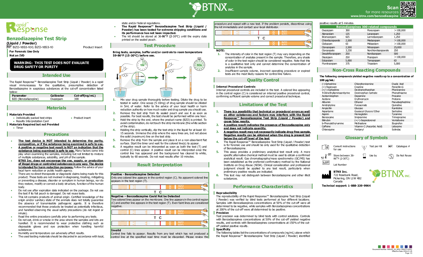 Benzodiazepine (Benzo’s) Test Strips (Liquid/Powder) - Image 4
