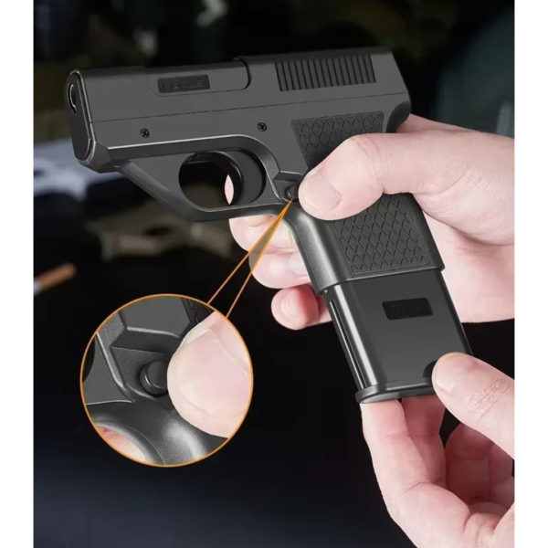 Focus – Single Jet Flame Gun Lighter with Storage Clips