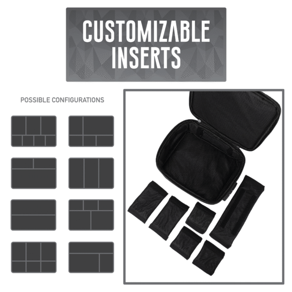 DL Bags - Smell Proof Carbon Lined Lockable Black Case
