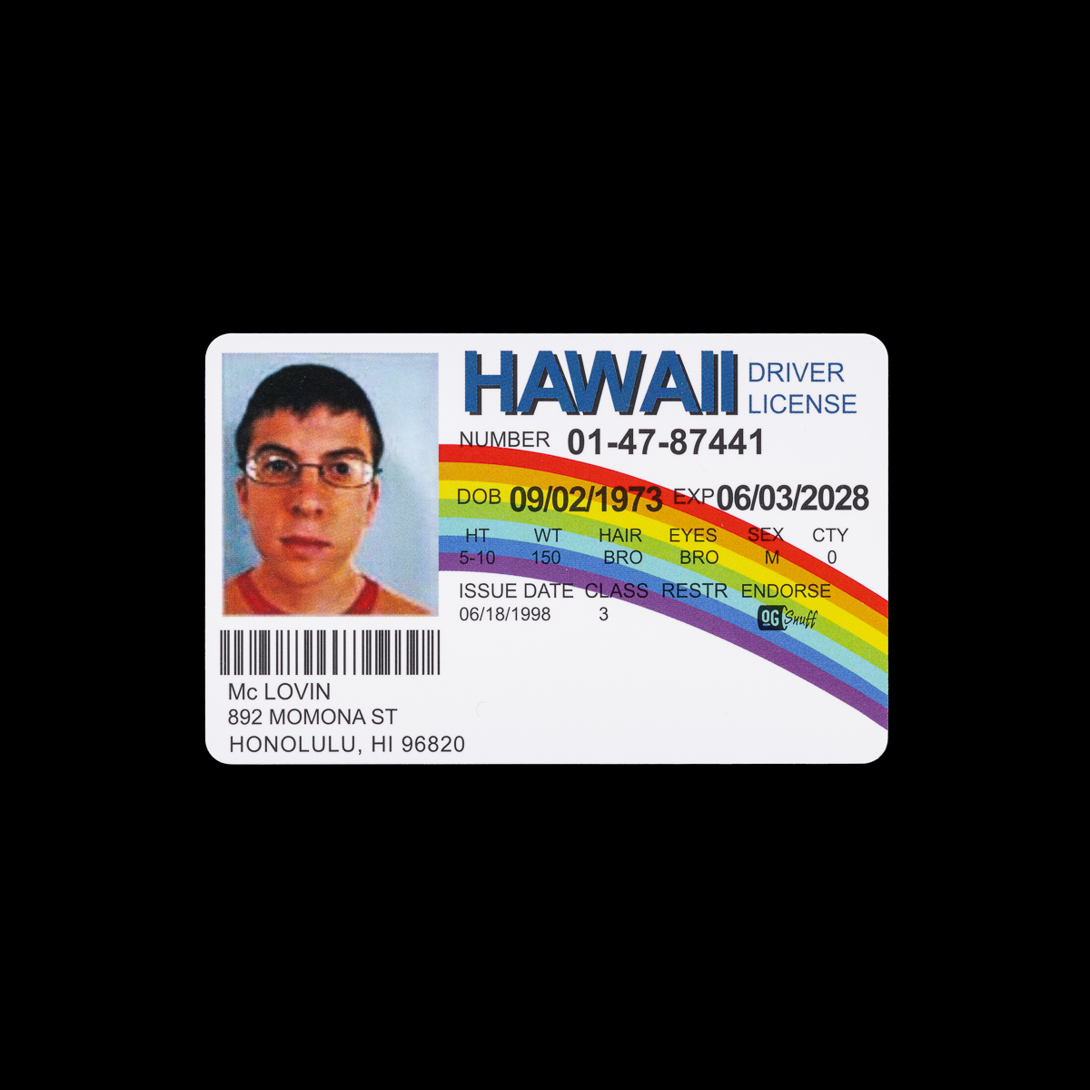 OG Snuff - McLovin ID Wallet Card