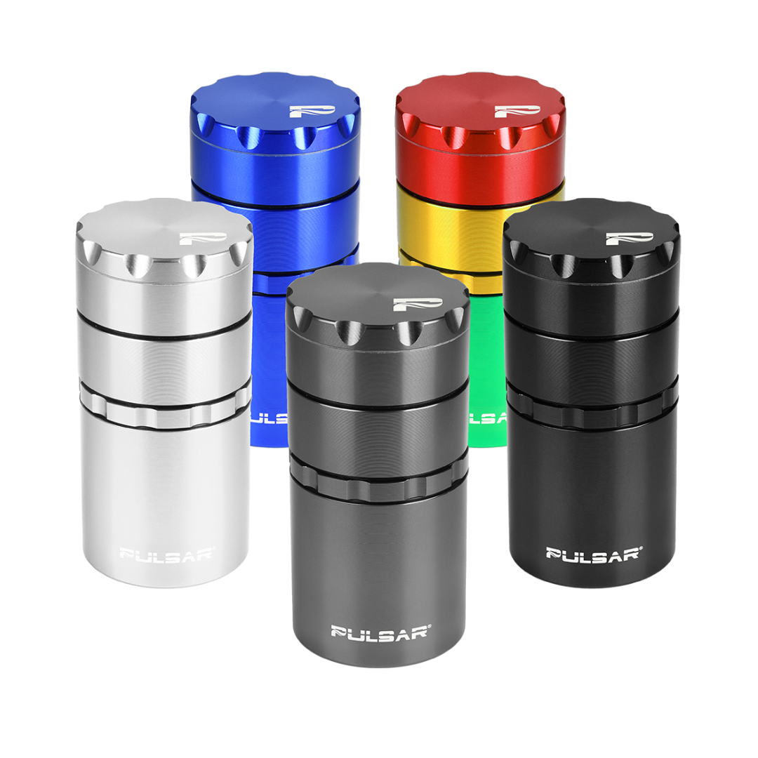 pulsar metal storage herb grinder - 2"/50mm various colours