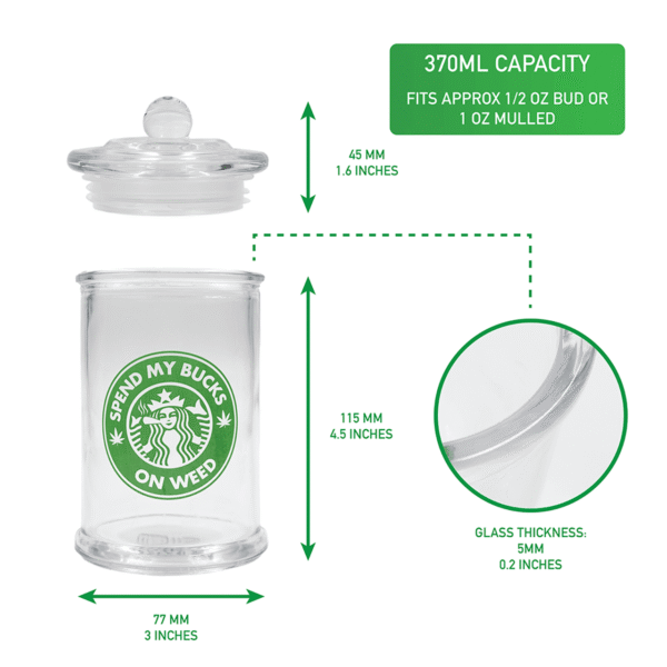 Bad Ass Jim’s Growing 370ml Stash Jar