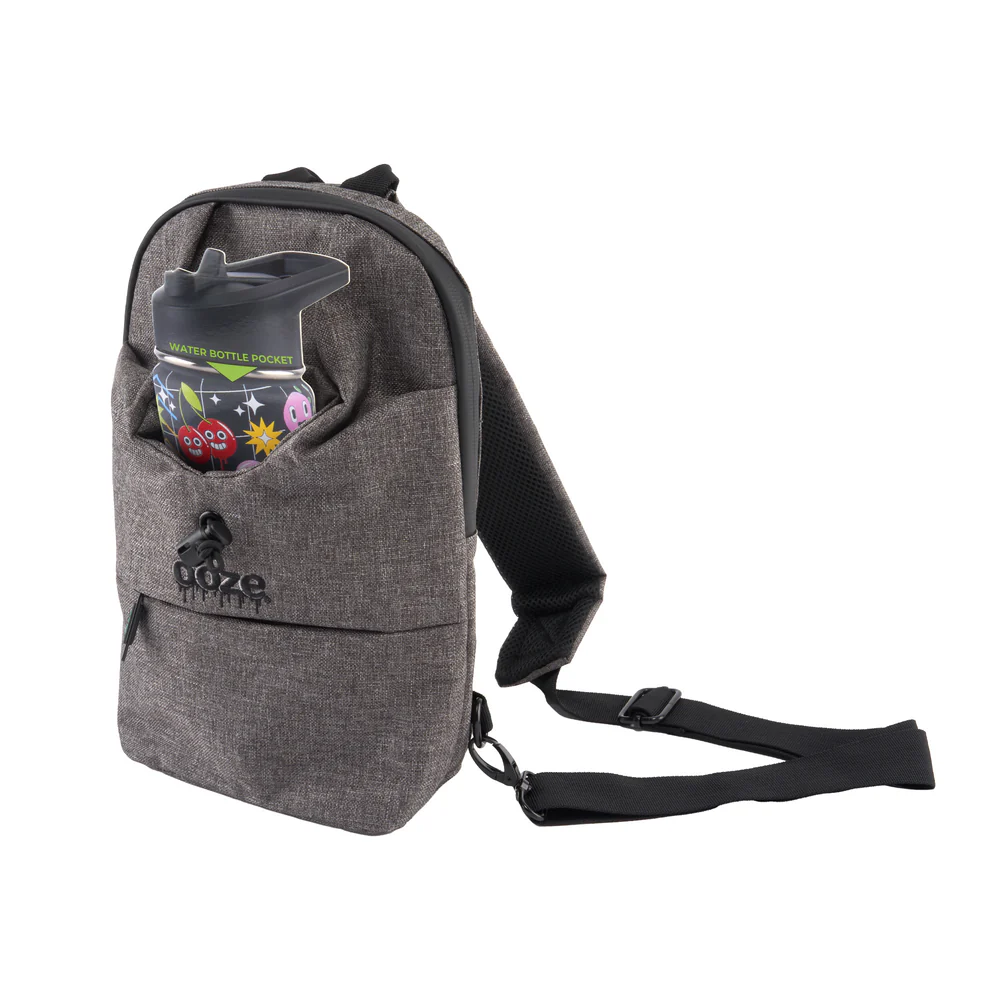Ooze - Smell Proof Crossbody Bag - Traveler Series - Smoke Grey