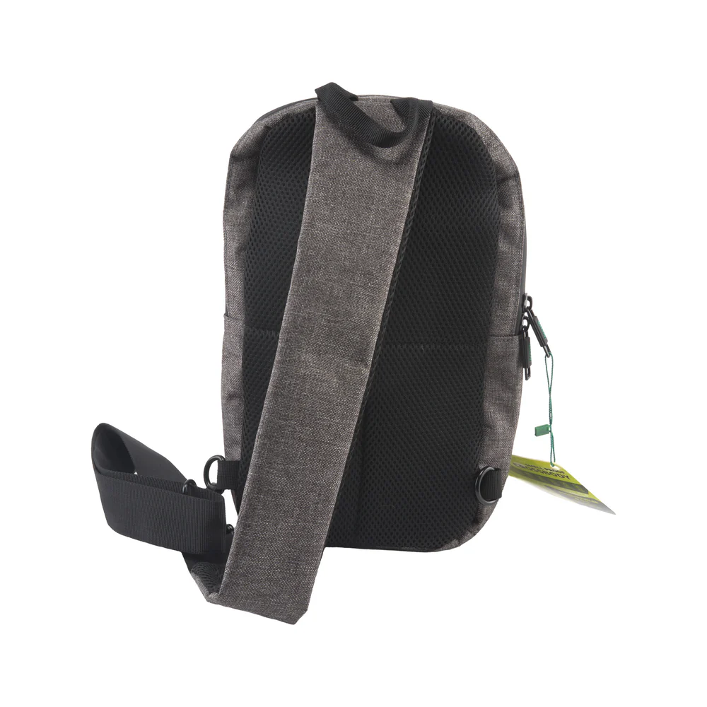 Ooze - Smell Proof Crossbody Bag - Traveler Series - Smoke Grey
