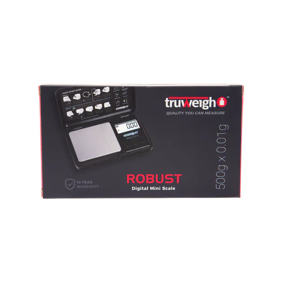 Truweigh Robust Digital Mini Scale – 500g (0.01g) – Black