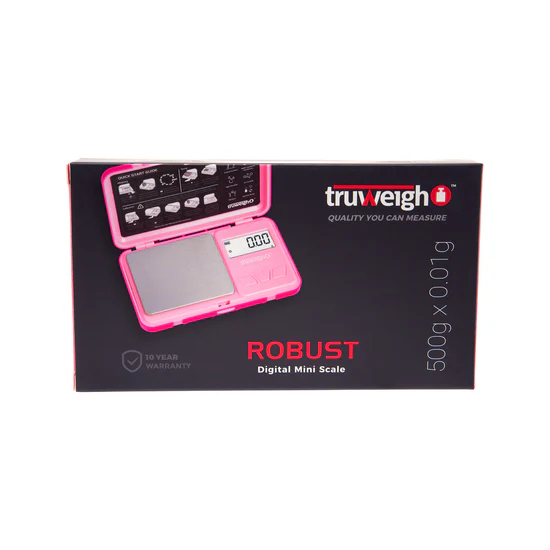Truweigh Robust Digital Mini Scale – 500g (0.01g) – Pink