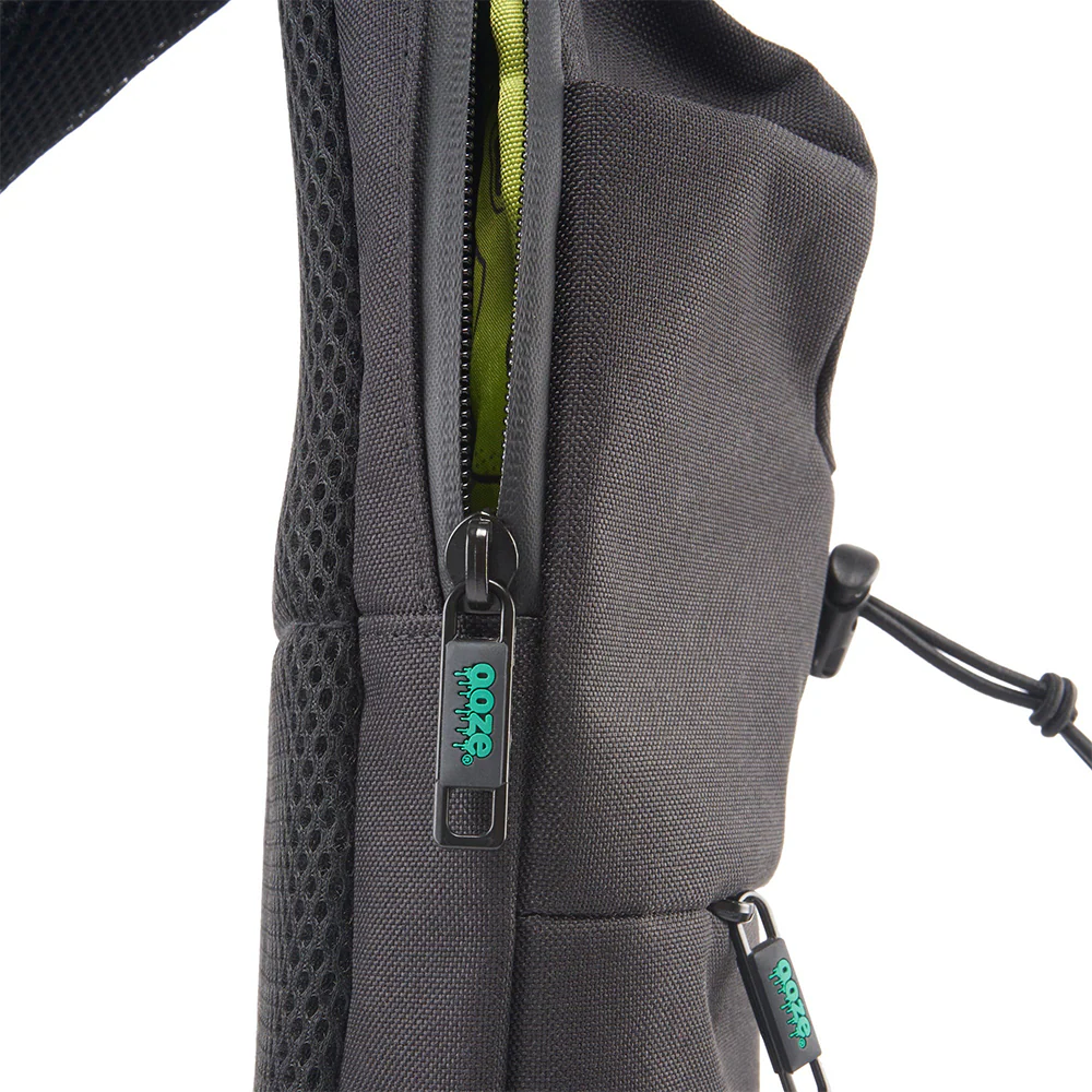 Ooze - Smell Proof Crossbody Bag - Traveler Series - Smoke Grey